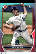 Paul Wilson 2023 Bowman Draft Teal Pink /199 Detroit Tigers