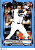 Jacob Melton 2026 Bowman RC Sky Blue /499 Tampa Bay Rays