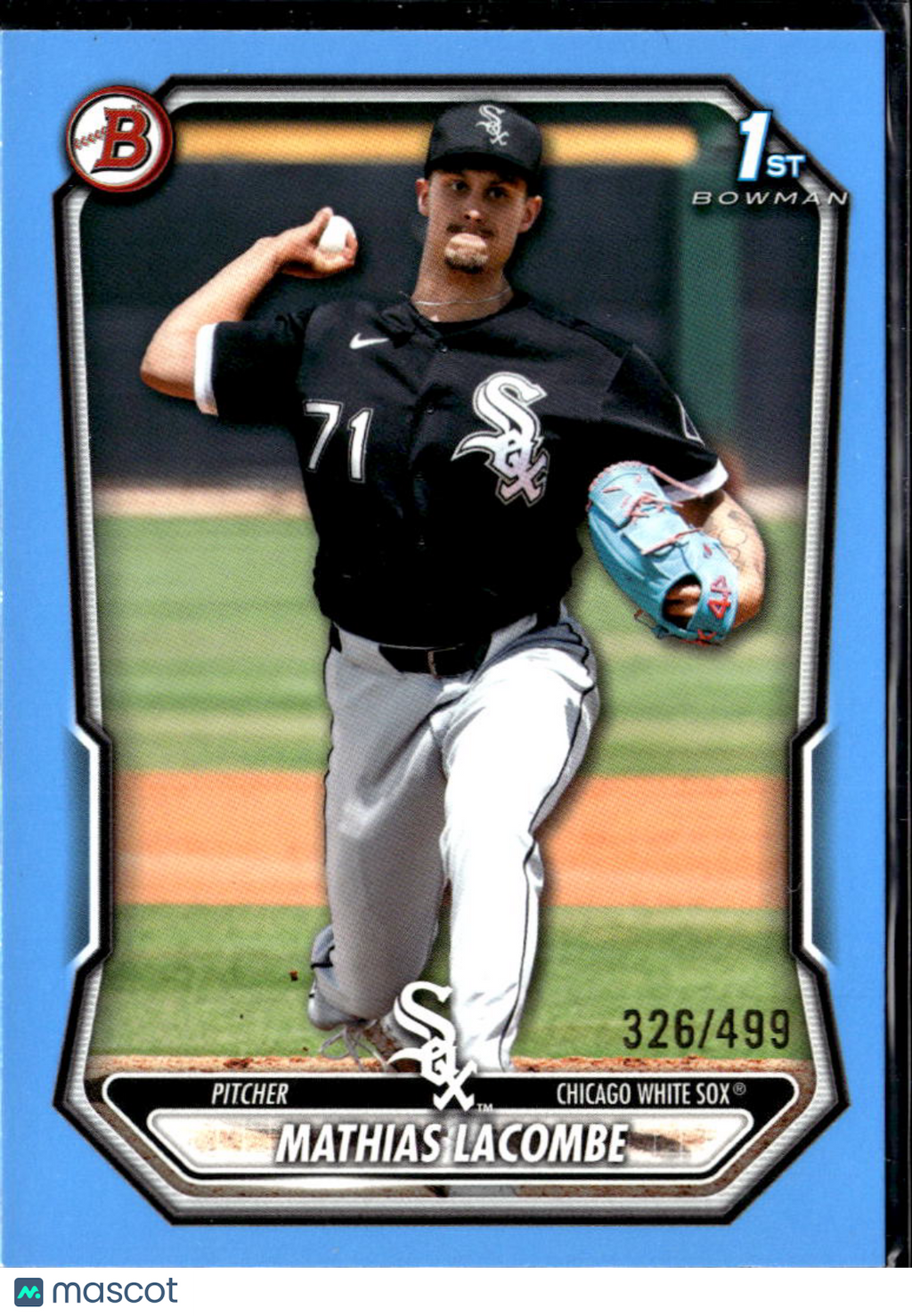 Mathias Lacombe 2024 Bowman 1st Sky Blue Border /499 Chicago White Sox