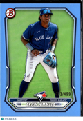 Arjun Nimmala 2026 Bowman Sky Blue /499 Toronto Blue Jays