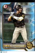 Rosman Verdugo 2023 Bowman Draft Sky Blue /499 San Diego Padres