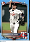 Riley Quick 2025 Bowman Draft 1st Sky Blue /499 Minnesota Twins