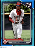 Victor Hurtado 2024 Bowman Draft Blue /499 Washington Nationals