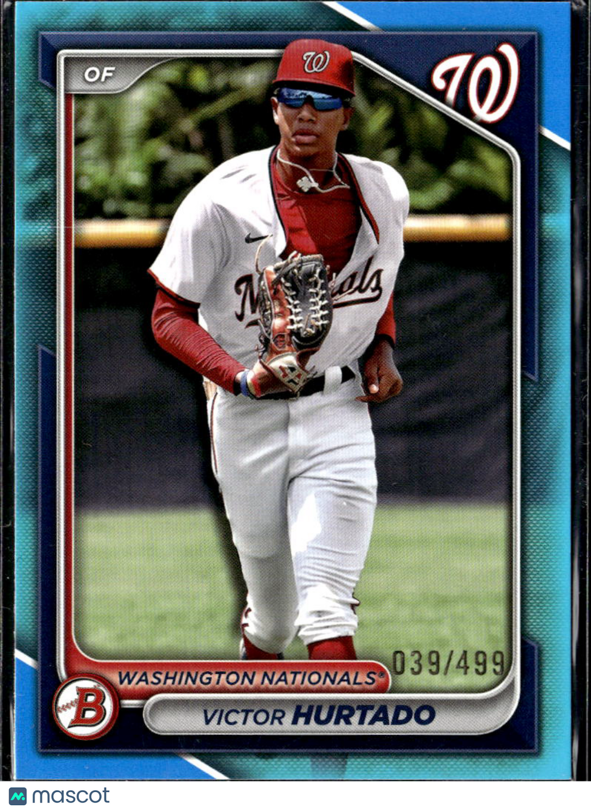 Victor Hurtado 2024 Bowman Draft Blue /499 Washington Nationals