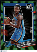 Cason Wallace 2023 Donruss Green Laser Rated Rookie Oklahoma City Thunder