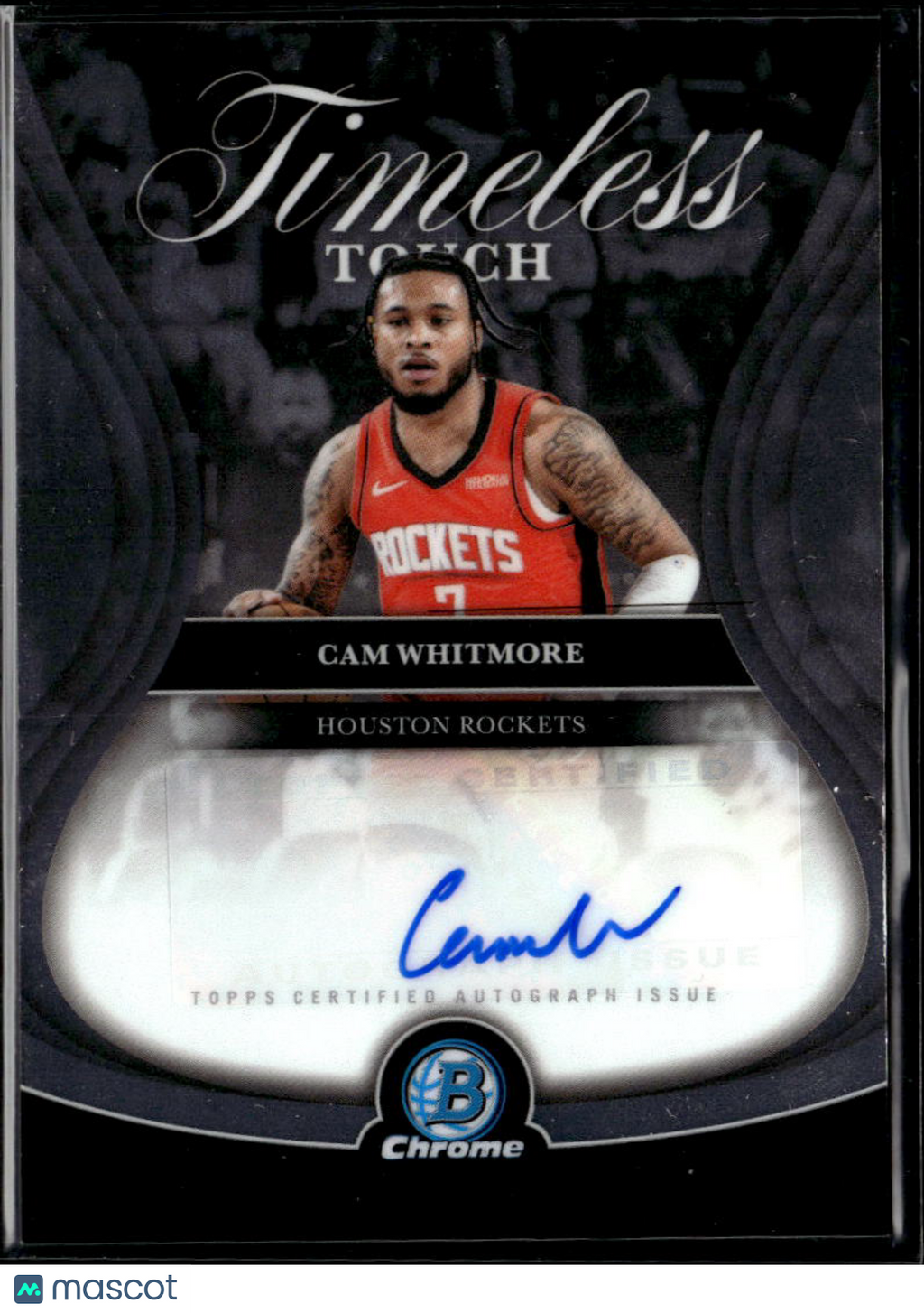 Cam Whitmore 2025 Bowman Chrome Auto Autograph Houston Rockets