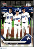 Roki Sasaki Yoshinobu Yamamoto Shohei Ohtani 2025 Topps Now LA Dodgers #7