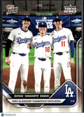 Roki Sasaki Yoshinobu Yamamoto Shohei Ohtani 2025 Topps Now LA Dodgers #7