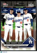 Roki Sasaki Yoshinobu Yamamoto Shohei Ohtani 2025 Topps Now LA Dodgers #7