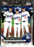 Roki Sasaki Yoshinobu Yamamoto Shohei Ohtani 2025 Topps Now LA Dodgers #7
