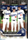 Roki Sasaki Yoshinobu Yamamoto Shohei Ohtani 2025 Topps Now LA Dodgers #7