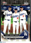 Roki Sasaki Yoshinobu Yamamoto Shohei Ohtani 2025 Topps Now LA Dodgers #7