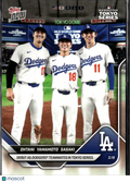 Roki Sasaki Yoshinobu Yamamoto Shohei Ohtani 2025 Topps Now LA Dodgers #7