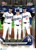 Roki Sasaki Yoshinobu Yamamoto Shohei Ohtani 2025 Topps Now LA Dodgers #7