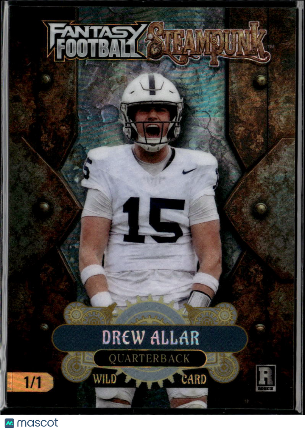 Drew Allar 2026 Wild Card Rookie RC Steampunk Penn State Steelers 1/1