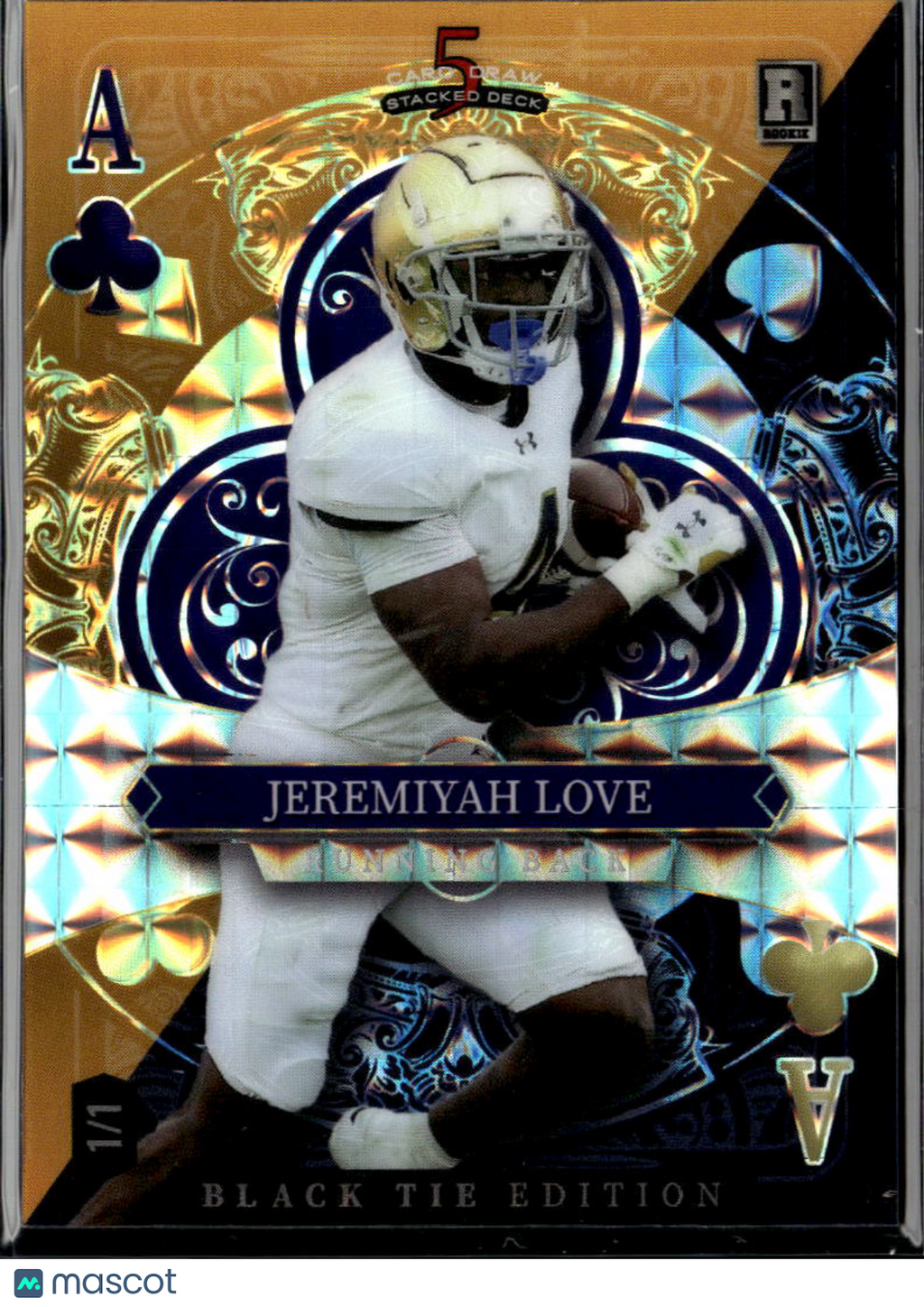 Jeremiyah Love 2026 Wild Card Rookie RC 1/1 Notre Dame Fighting Irish