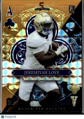 Jeremiyah Love 2026 Wild Card Rookie RC 1/1 Notre Dame Fighting Irish
