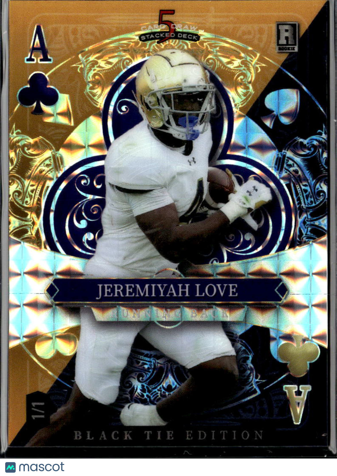 Jeremiyah Love 2026 Wild Card Rookie RC 1/1 Notre Dame Fighting Irish
