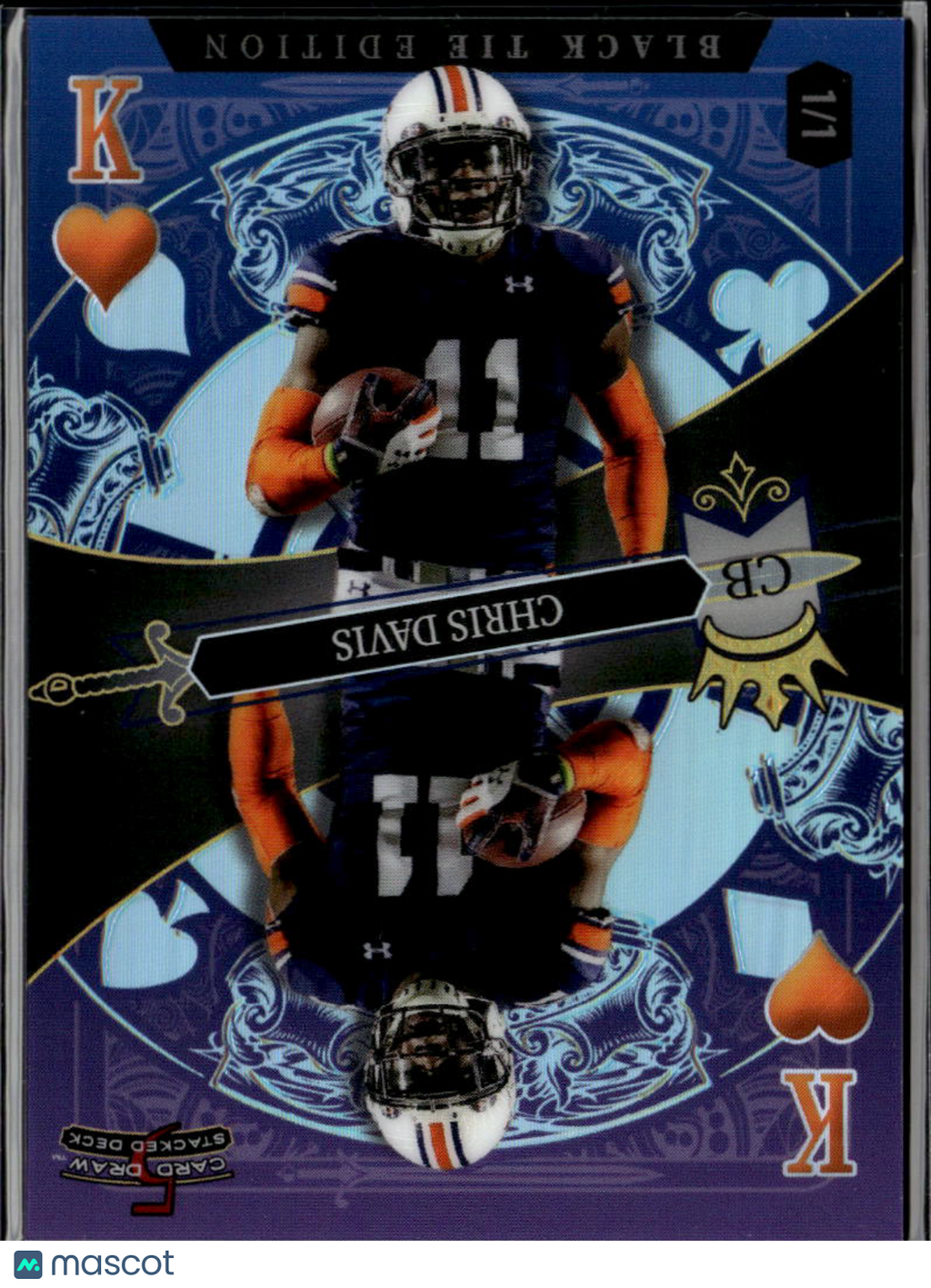 Chris Davis 2026 Wild Card Rookie RC Auburn 1/1