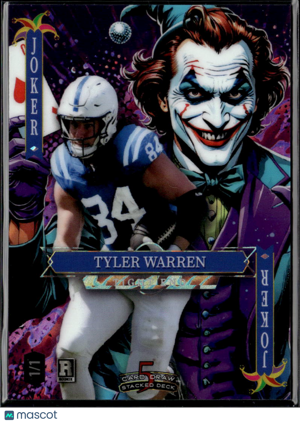 Tyler Warren 2025 Wild Card Rookie RC 1/1 Penn State Colts