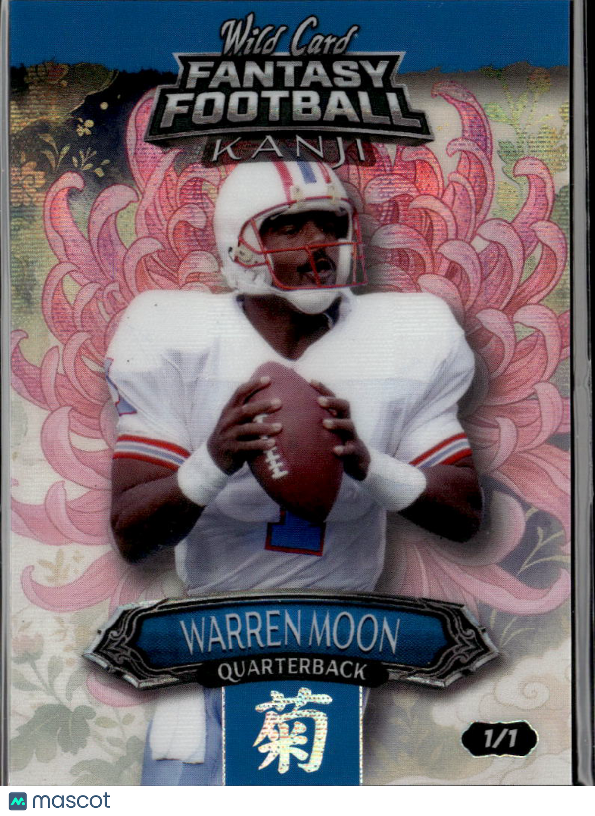 Warren Moon 2026 Wild Card Fantasy Football Kanji Houston Oilers 1/1