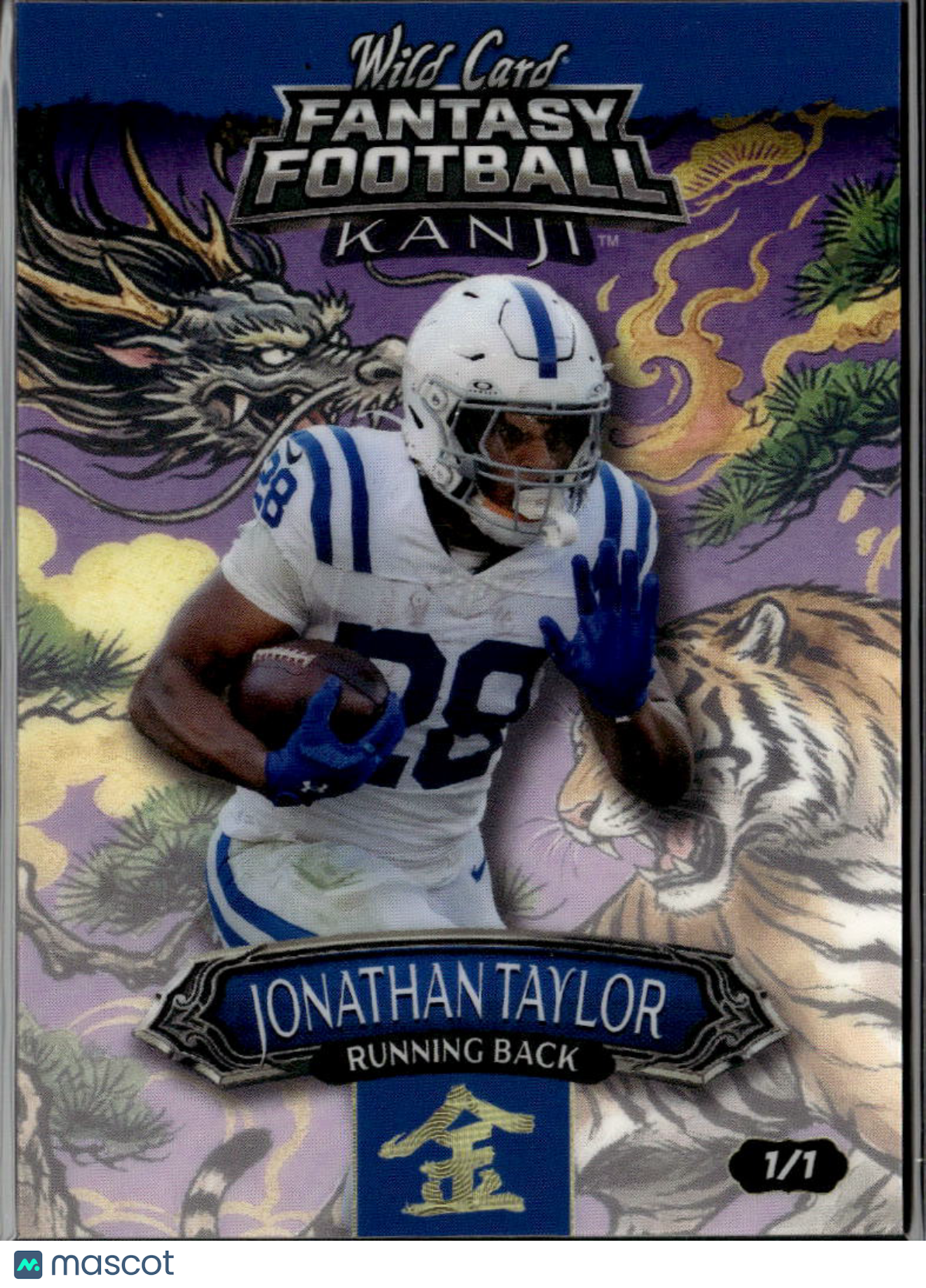 Jonathan Taylor 2026 Wild Card Fantasy Football Kanji 1/1 Indianapolis Colts