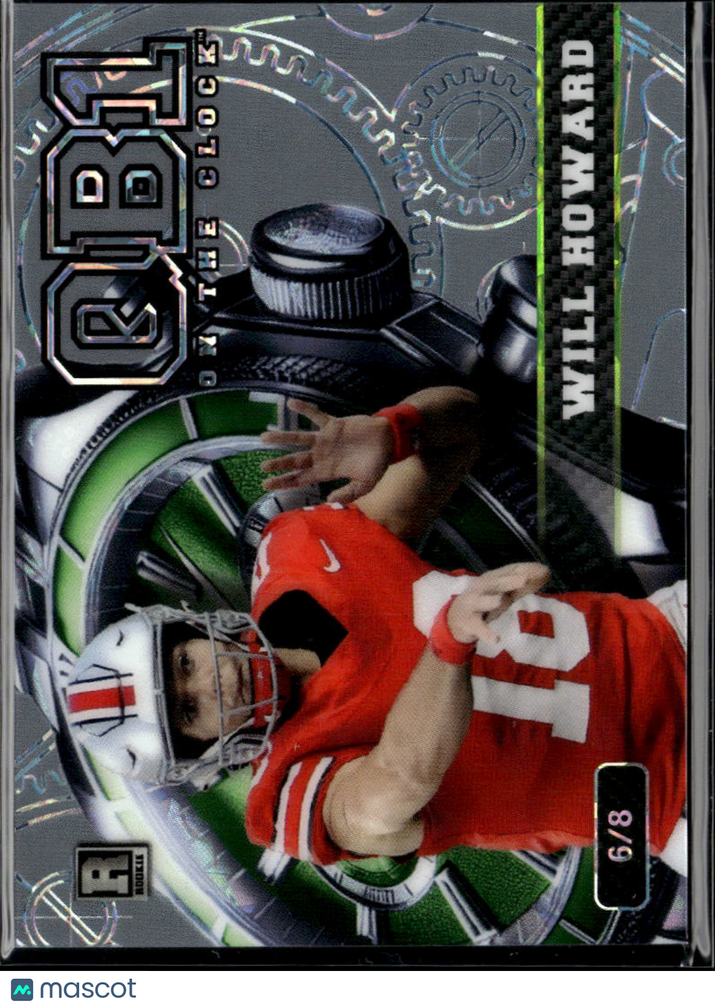 Will Howard 2024 Wild Card On The Clock Rookie RC Ohio State 6/8