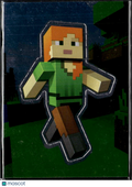Alex 2015 Panini Minecraft Foil Sticker Rookie RC