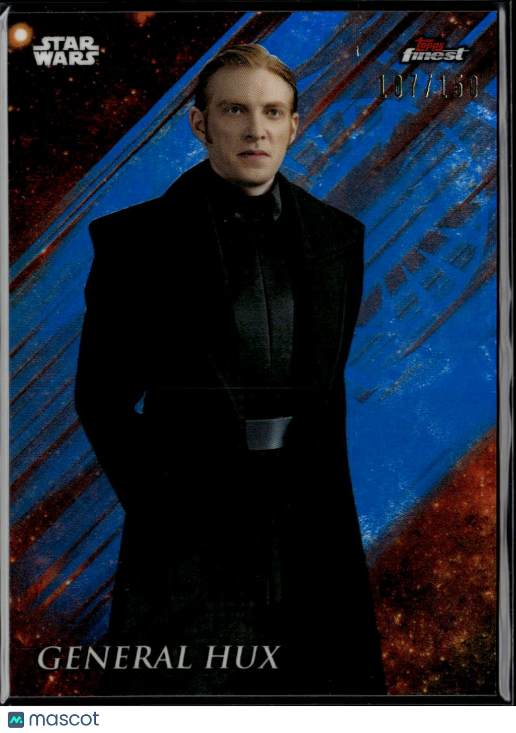 General Hux 2018 Topps Finest Star Wars Blue Refractor 107/150 #38