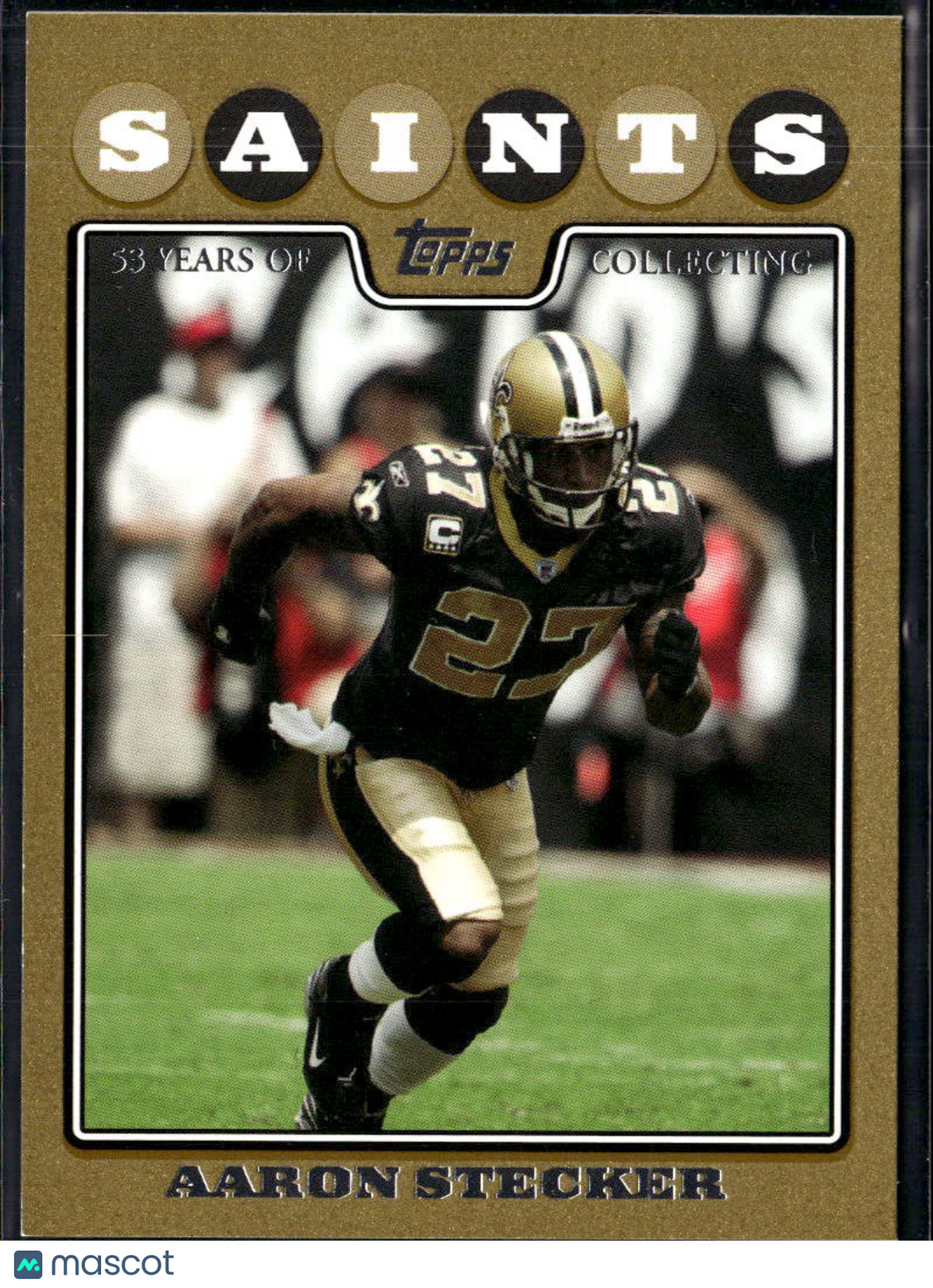 Aaron Stecker 2008 Topps Gold /2008 New Orleans Saints