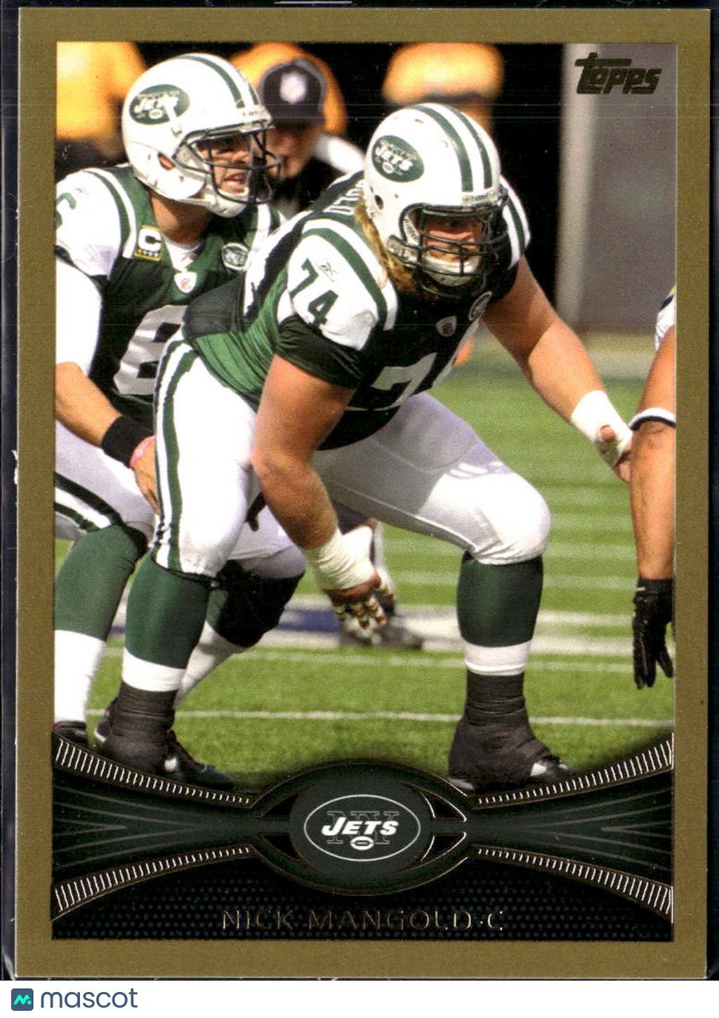 Nick Mangold 2012 Topps Gold 1280/2012 New York Jets