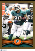 Anthony Fasano 2012 Topps 1649/2012 Gold Miami Dolphins