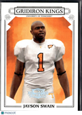 Jayson Swain 2007 Donruss Threads Gridiron Kings /250 Tennessee Volunteers