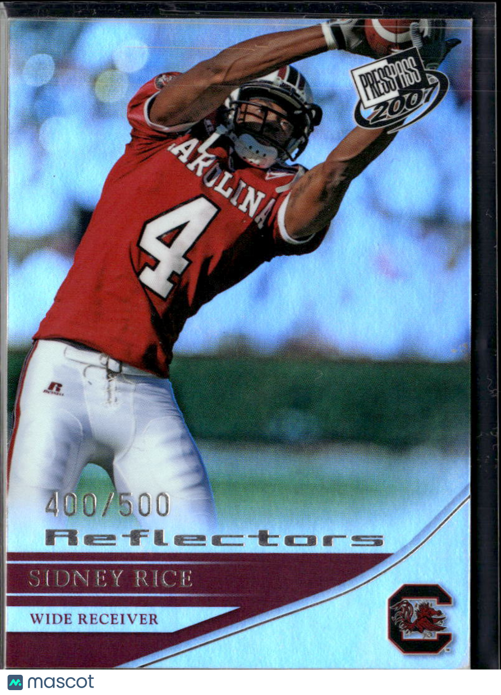 Sidney Rice 2007 Press Pass Reflectors /500 South Carolina Gamecocks