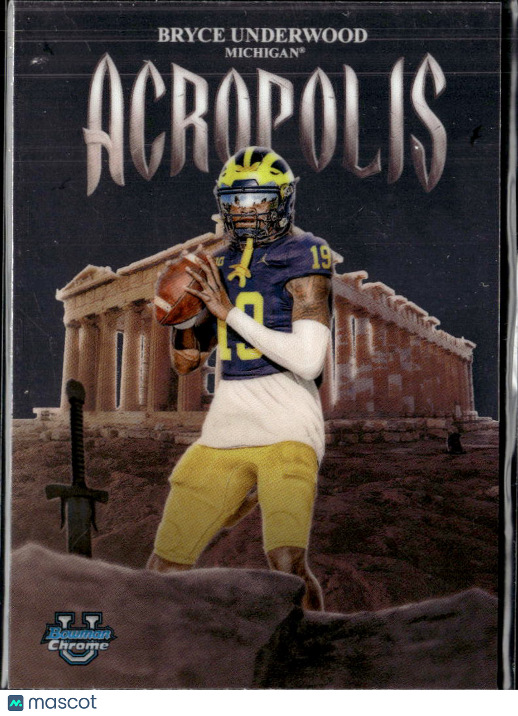Bryce Underwood 2025 Bowman Chrome Acropolis Michigan Wolverines