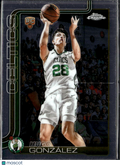 Hugo Gonzalez 2025 Topps Chrome Rookie RC Boston Celtics