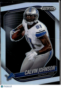 Calvin Johnson 2025 Prizm Black Silver Prizm Detroit Lions