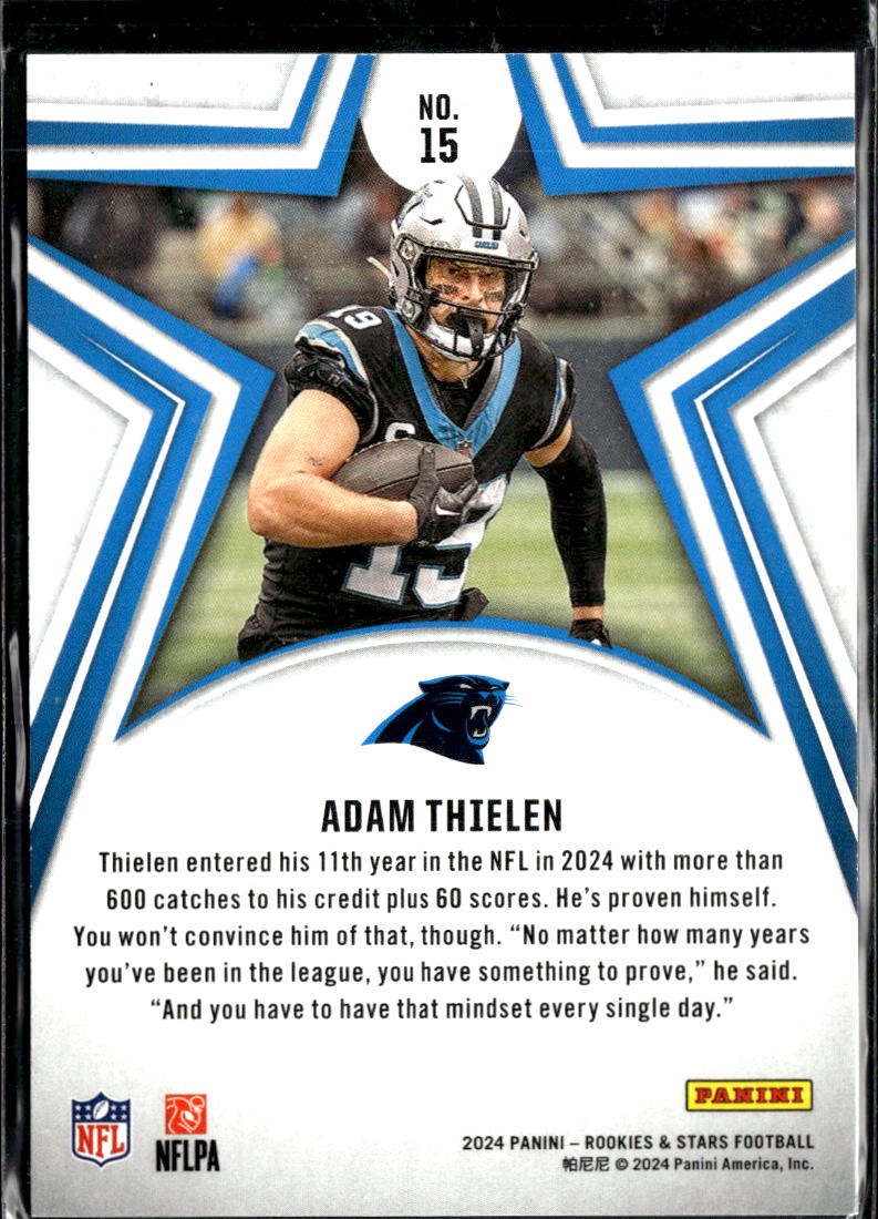 Adam Thielen 2024 Panini Rookies & Stars /249 Carolina Panthers