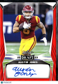 Austin Jones 2023 Leaf Draft Auto Autograph RC USC Trojans