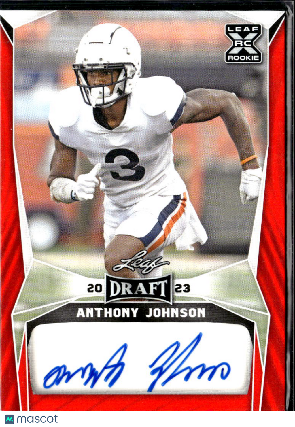 Anthony Johnson 2023 Leaf Draft RC Auto Autograph