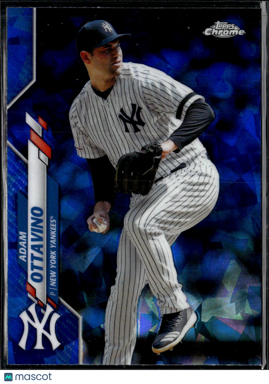 Adam Ottavino 2020 Topps Chrome Blue Sapphire Refractor New York Yankees
