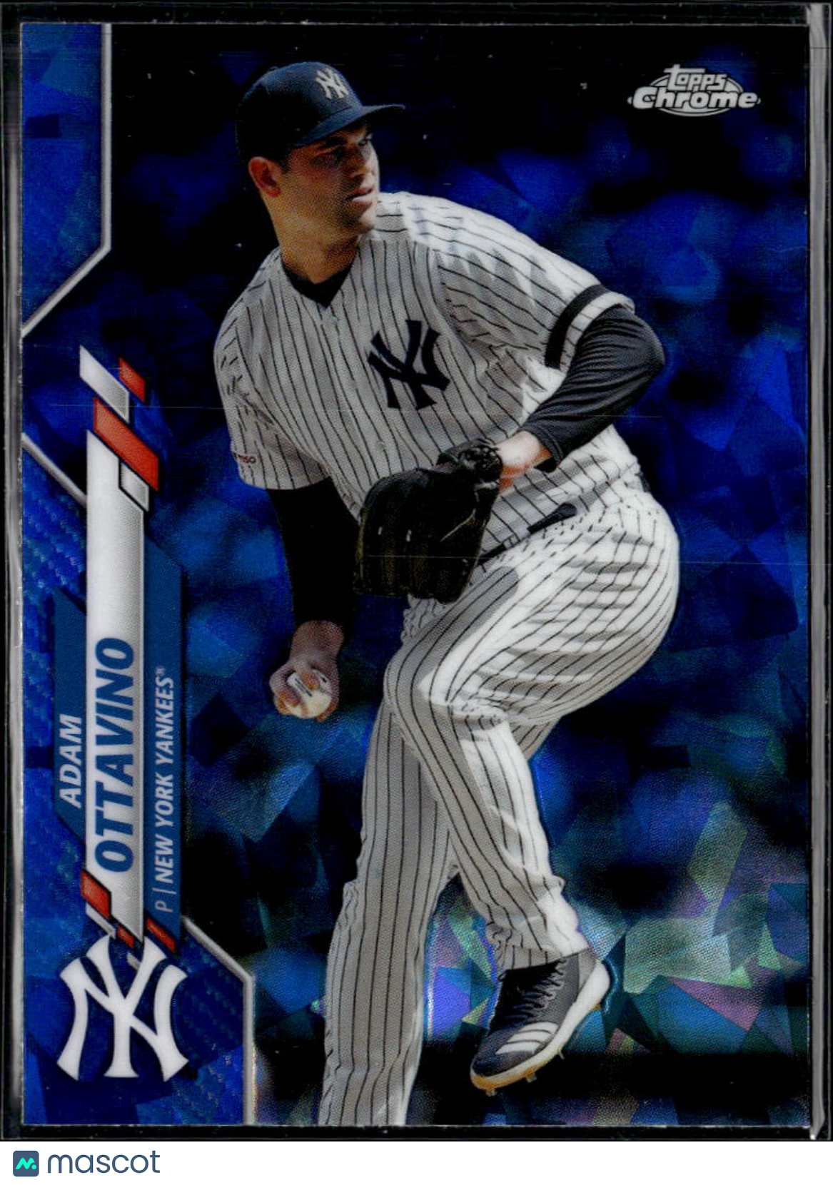 Adam Ottavino 2020 Topps Chrome Blue Sapphire Refractor New York Yankees