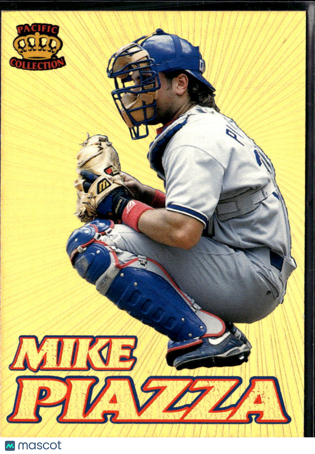 Mike Piazza 1995 Pacific Crown Collection Gold Prism Los Angeles Dodgers