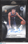 Kobe Sanders 2026 Topps Chrome Black Auto Autograph RC Los Angeles Clippers