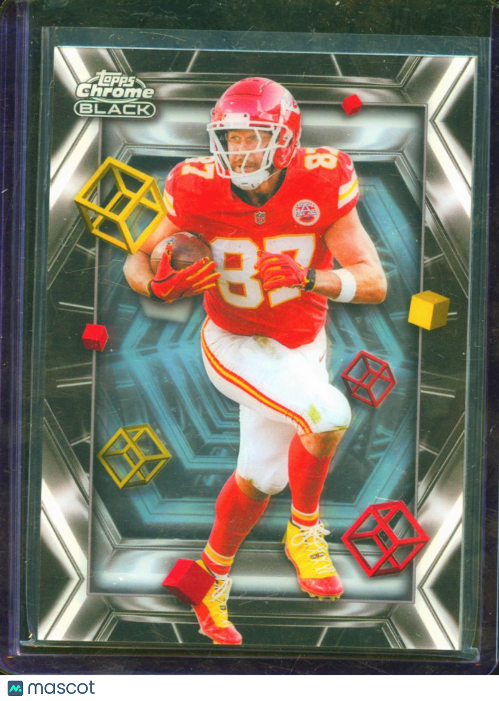 Travis Kelce 2025 Topps Chrome Black Depths of Darkness CASE HIT KC Chiefs