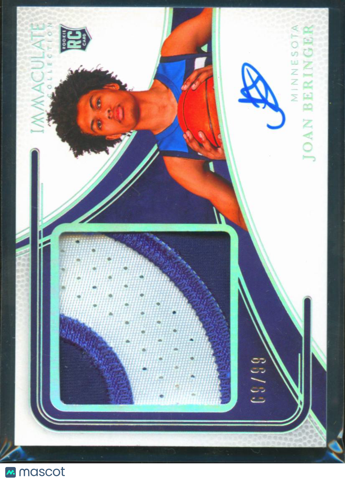 Joan Beringer 2025-26 Immaculate Auto Autograph Patch 69/99 Timberwolves