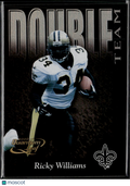 Ricky Williams Jeff Blake 2000 Quantum Leaf Double Team 0938/1500 Saints Bengals