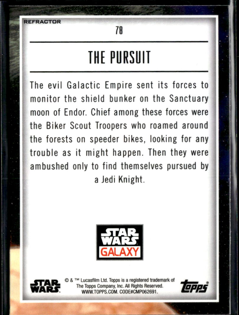 The Pursuit 2023 Topps Star Wars Galaxy Refractor #78