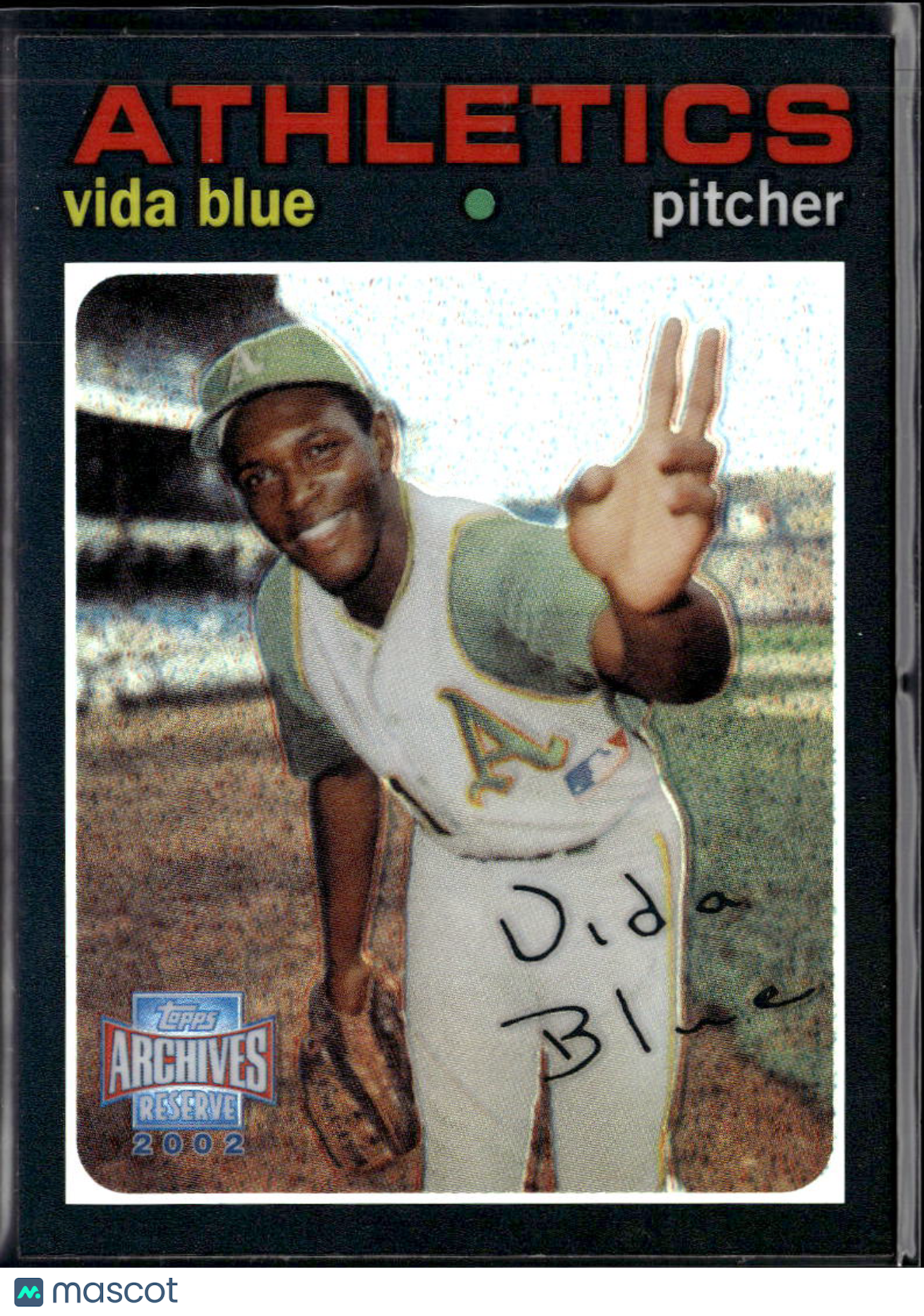 Vida Blue 2002 Topps Archives Reserve Refractor Oakland Athletics