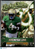 Jeremiyah Love 2026 Wild Card Lucky Charm RC 1/1 Notre Dame Fighting Irish